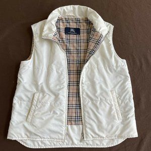 BURBERRY Kids women Nova Check Lined Jacket Vest kids size 15/16 women size sm